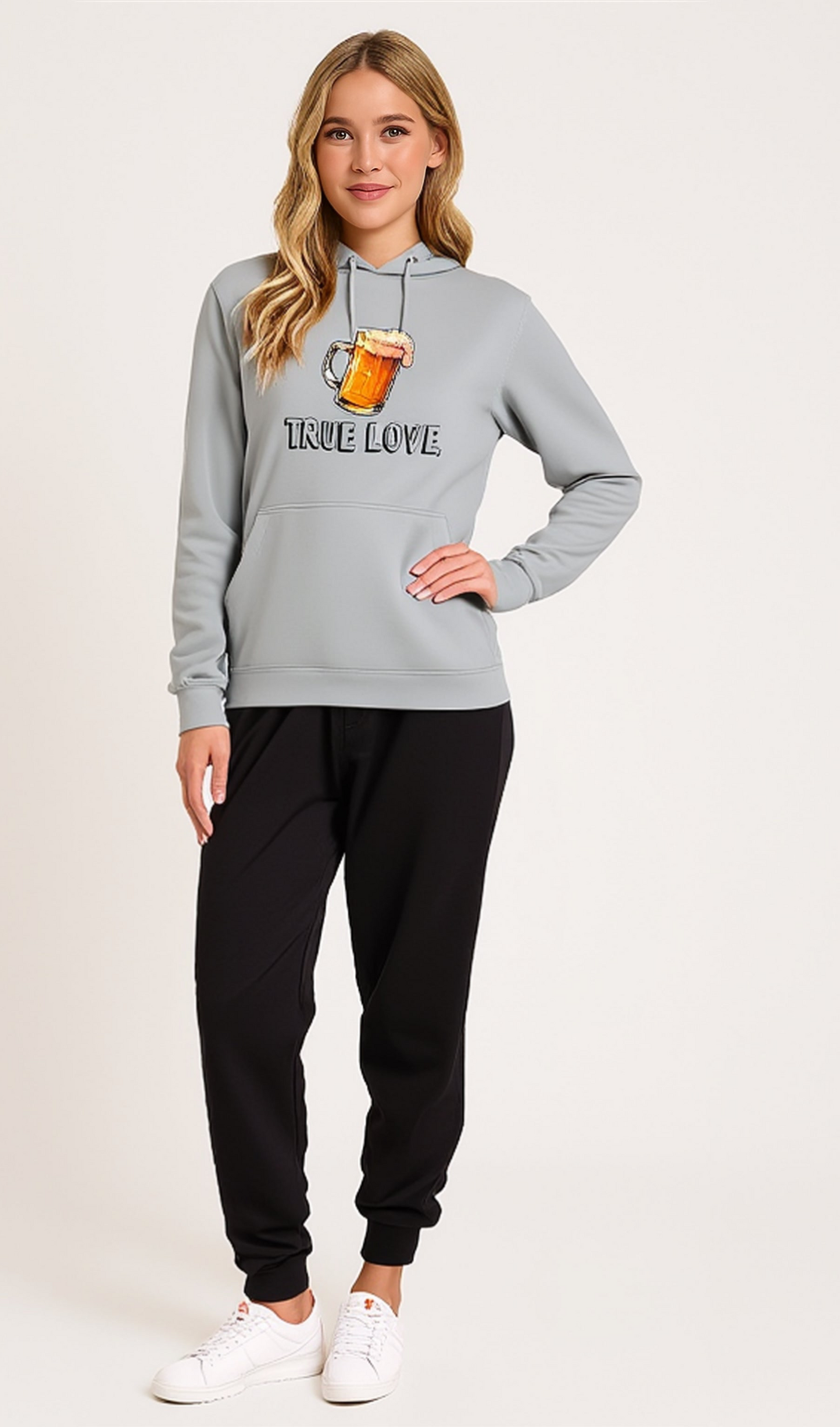 „True love“ Bier Hoody Damen