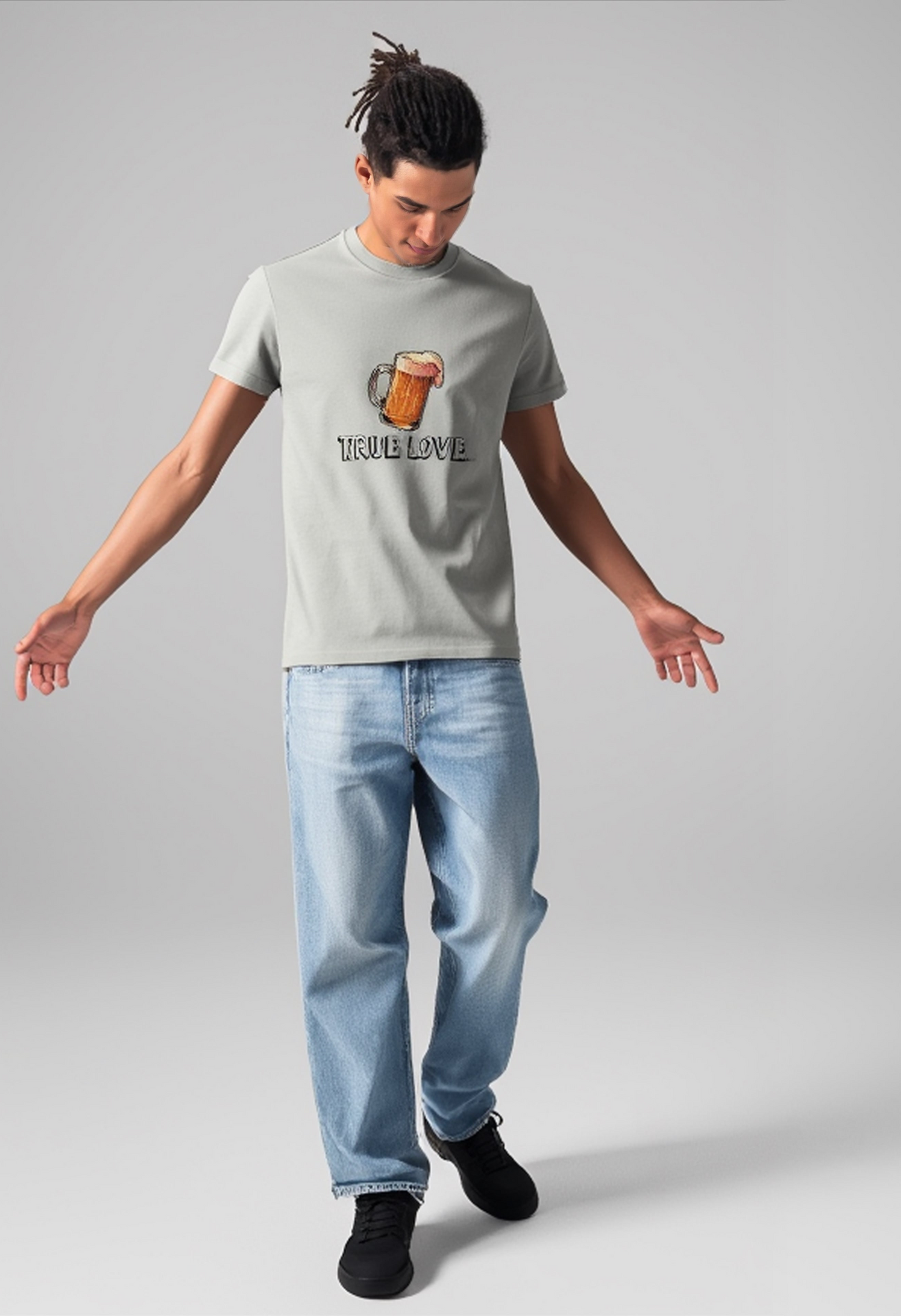 „True love“ Bier T-Shirt Herren